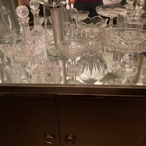 Pick a piece of crystal and we’ll agree to a price. China and crystal